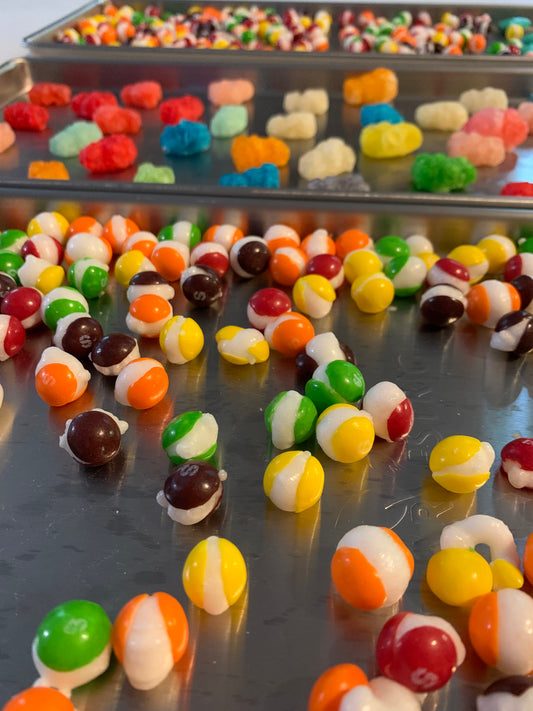 Freeze Dried Fruit Candy Skittles Taste the Rainbow 3oz resealable bag