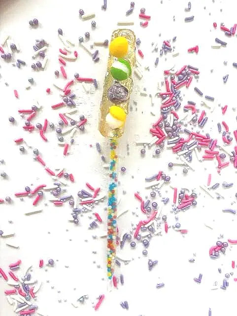 Jalapeno Sucker with Sour Skittles on Candy Filled Stick