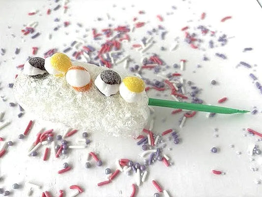 Jalapeno with Sour Skittles Freeze Dried Sucker on Sweet Powdered Candy Stick